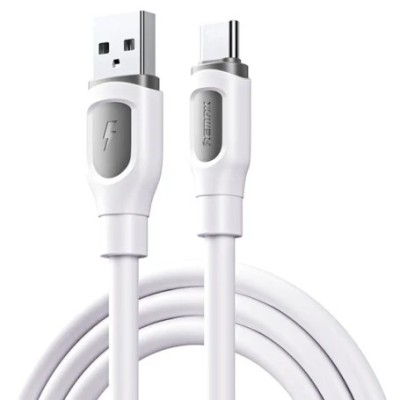 Cablu de date cu incarcare rapida REMAX RC-C113, 3A, USB-A la USB-C, 1 metru, alb foto