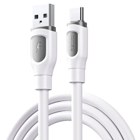 Cablu de date cu incarcare rapida REMAX RC-C113, 3A, USB-A la USB-C, 1 metru, alb