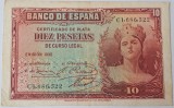 Spania, 10 Pesetas 1935
