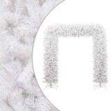 Cumpara ieftin Arcada pom de Craciun, alb, 240 cm