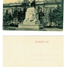 Oradea 1910(aprox.) - Statuia Szacsvay, ilustrata necirculata