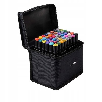 Set 48 markere alcool, iLogic, Multicolor foto