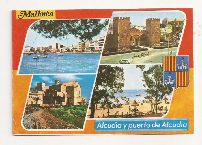 SP1 - Carte Postala - SPANIA -Mallorca, Puerto de Alcudia, circulata 1974