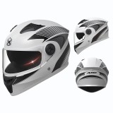 Casca Moto/Scuter FIXATO Phantom, Protectie UV, Viziera Dubla, Ventilatie buna si permeabilitate la aer, Marime universala 59-62 cm, Alb