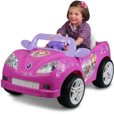 Ma?inu?a electrica pentru copii Disney Sofia the First Convertible Car 6-Volt foto