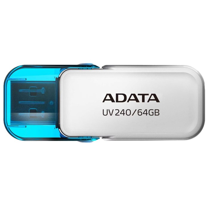Adata - Memory Stick (AUV240-64G-RWH) - USB 2.0 FlashDrive, 64GB - White