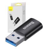 Baseus Ingenuity Adaptor USB-A la USB-C OTG (negru)