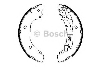 Set saboti frana PEUGEOT BOXER caroserie (244) (2001 - 2016) BOSCH 0 986 487 701 foto