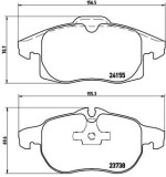 BREMBO P 10 011 PRIME LINE set placute frana,frana disc