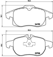 BREMBO P 10 011 PRIME LINE set placute frana,frana disc