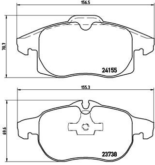 BREMBO P 10 011 PRIME LINE set placute frana,frana disc foto