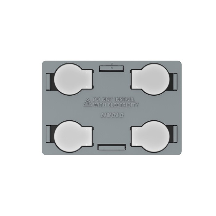 Modul intrerupator cvadruplu cu touch Livolo standard Italian SmartElectro IntelligentHouse