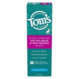 Pastă de dinți, Toms of Maine, Antiplaque și Albire, Aromă de mentă, &Icirc;ndepărtare placă, Strălucire, 4.5 Oz