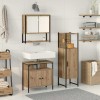 VidaXL Set mobilier baie 3 piese din stejar artizanal