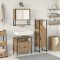 vidaXL Set mobilier baie 3 piese din stejar artizanal