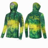 Bluza UV RELAX Blue Wave UPF 50+, Camo Green, Marime M