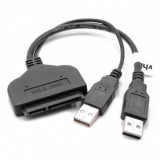Cablu adaptor USB 3.0 / USB 2.0 la SATA 22 pini 2.5 &quot;HDD / SSD hard disk