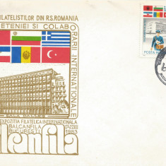 România, Balcanfila 1983, plic, Bucureşti, 1983