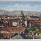 VIENA , PANORAMA CU BISERICA KARL , CARTE POSTALA , 1914