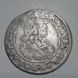 Polonia - Lituania 6 groschen 1660/Cracovia R-1 argint Jan ll Casimir Vasa, Europa