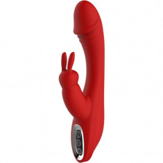 Dream Toys Red Revolution Artemis vibrator cu stimularea clitorisului red 20,5 cm