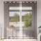 vidaXL Perdele Voile cu Oeli 2 buc Maro 140x225 cm 4102067