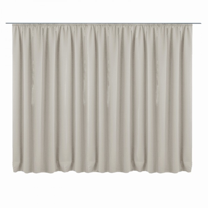 Draperie cu rejansa Jemidi, 300 x 245 cm, Gri, Poliester, 55276.25.02