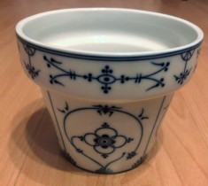 Ghiveci flori - portelan Bavaria - Kronester - Echt Kobalt - 1939 foto