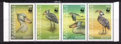 Centrafricana 1999, Fauna, Pasari, WWF, serie neuzata, MNH foto
