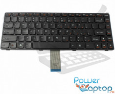 Tastatura Laptop Lenovo IdeaPad Y400 Win 8 Rama neagra foto