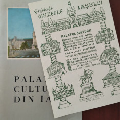 Lot: Palatul Culturii din Iași 1972 Claudiu Paradaiser + flyer promovare muzee