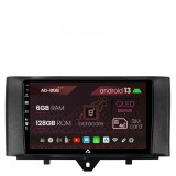 Navigatie Smart Fortwo (2010-2015), Android 13, B-Octacore 6GB RAM + 128GB ROM, 9 Inch - AD-BGB9006+AD-BGRKIT409