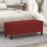 vidaXL Bancă, roșu vin, 100x35x41 cm, textil 349413