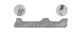 Prag Tesla Model 3, 07.2017-12.2023, montare fata, cover; metal, B-Series