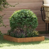 vidaXL Margine pentru gazon Ruginit 60 x 60 x 13 cm 874742