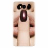 Husa silicon pentru Huawei Y6 2017, Finger Purple Nailpolish Girl Lips