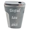 Bricheta Metalica Personalizata cu Textul Tau, Gaz, Antivant, Cutie, Gri