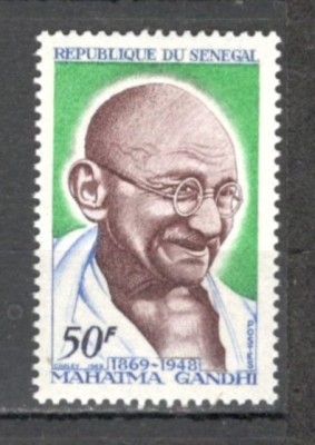 Senegal.1969 100 ani nastere M.Gandhi MS.102 foto