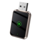Adaptor wireless CarPlay &amp; Android Auto 2-in-1 ZYTEQ&reg;️ Q1J, iOS 10+ si Android 11+, WiFi 5GHz, Plug-and-Play, control vocal, Bluetooth, negru