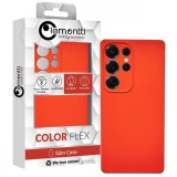 Lemontti Husa Silicon Soft Slim Samsung Galaxy S25 Ultra Portocaliu