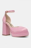 Buffalo pantofi cu toc May Dorsay culoarea roz, 1290200-ROS