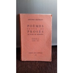POEMES SUIVIS DE PROSES - ANTONIO MACHADO