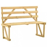 Cumpara ieftin Bancă de grădină, 120 cm, lemn de pin tratat