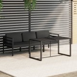 VidaXL Set mobilier de grădină cu perne, 4 piese, antracit, aluminiu