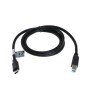 Cablu de date OTB USB Type C (USB-C) la USB B 2.0, 1,0m, negru