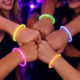 Bratari fosforescente glow in the dark, 5 bucati, 20 cm, culori diverse, CMCLASS