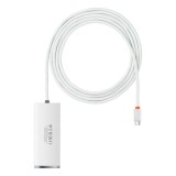 Hub USB-C Baseus Lite, 4 x USB-A 3.2, 2m, Alb
