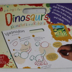 DRAWING IS FUN : DINOSAURUS , MONSTERS AND ROBOTS by MARK BERGIN , 2014