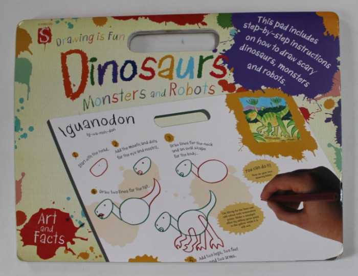 DRAWING IS FUN : DINOSAURUS , MONSTERS AND ROBOTS by MARK BERGIN , 2014