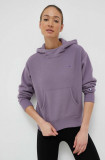 Champion bluza femei, culoarea violet, cu glugă, neted